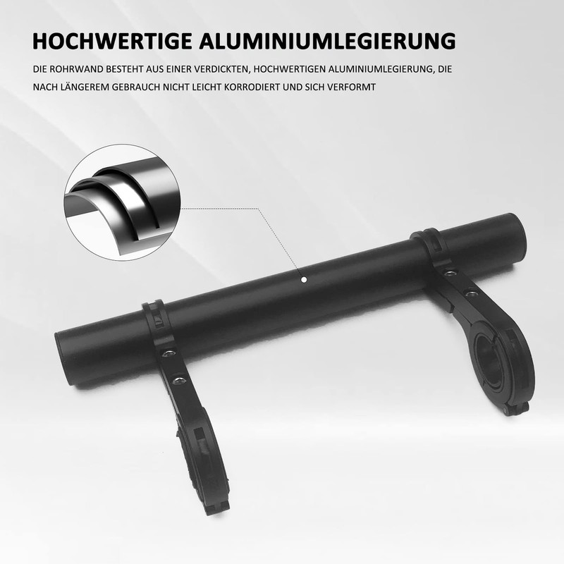 Bicycle Handlebar Extension, 30 cm Handlebar Extension Bicycle with Screwdriver,
