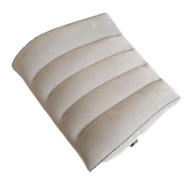 Masyrt Back Support Pillow, 40 * 35 * 12cm Inflatable Lumbar Support Pillow Portable Back Cushion Lumbar Cushion Adjustable Chair Back Cushion for Lower Back (Grey)
