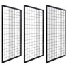 NectaCol 3 Packs Grid Wall Panels, Metal Black Wire Grid