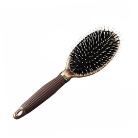 FOMIYES 2pcs Scalp Massaging Hair Brush Natural Bristles Hair Straightening Comb for