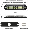 8pcs 12V Sync Ultra Slim 12-LED Surface Mount Flashing Strobe