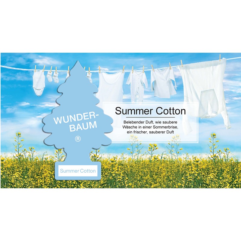 WUNDER-BAUM Auto-Lufterfrischer - Anhänger für langanhaltenden Duft im Auto oder