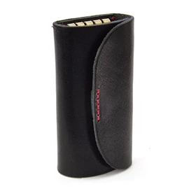 Key Case Leather Tochigi Leather Genuine Leather Fashion 4 Row Key Case Men's Women's - black -