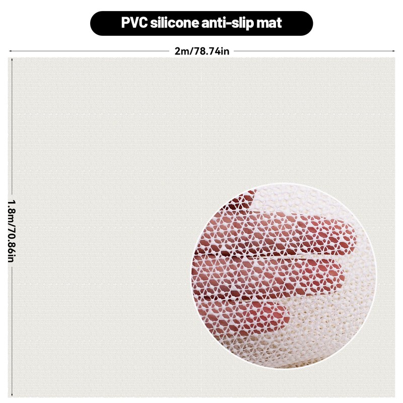 NVGFTG Carpet Non-Slip Underlay 180 x 200 cm Non-Slip Carpet