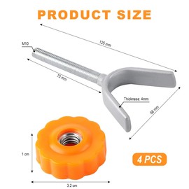 Aililong Bomi Stair Gate Y-Spindle Pressure Screws Kit for Stair Gate - Replacement Screws and Extensions with Sturdy and Reusable Materials
