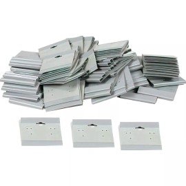FindingKing (100) Gray Flocked Hanging Earring Cards 2" x 2" Jewelry