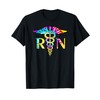 Lovely RN Registered Nurse Tie Dye T-Shirt