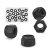 20PCS 5/16"-18 Lock Nuts,304 Stainless Steel,Black Oxide Nylon Insert Locknuts