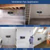 ALORAIR Crawlspace Ventilation Fan,for garage,shed,cr