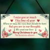 RED OCEAN Christmas Memorial Hanging Grave Side Plaque Rememberance Tree