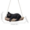 Hi-Line Gift Ltd. Suspended Cub Serenity: Striking Black Hanging Bear