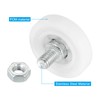PATIKIL 29mm Drawer Rollers 4pcs Plastic Drawer Pulley Replacement Wheel