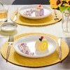 FunWheat Round Braided Placemats Set of 6 Place Mats for