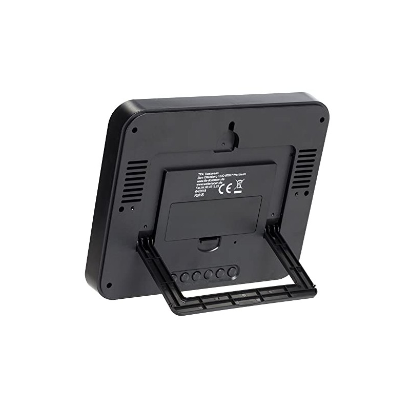 TFA Dostmann Timeline Max Radio Controlled Wall Clock Digital Day