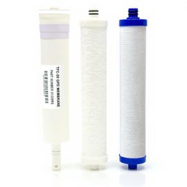 Clack Microline / TFC-50 GPD Membrane S-1229RS With Filters Set (3 Count) - Replacement Undersink Water Filtration Filters
