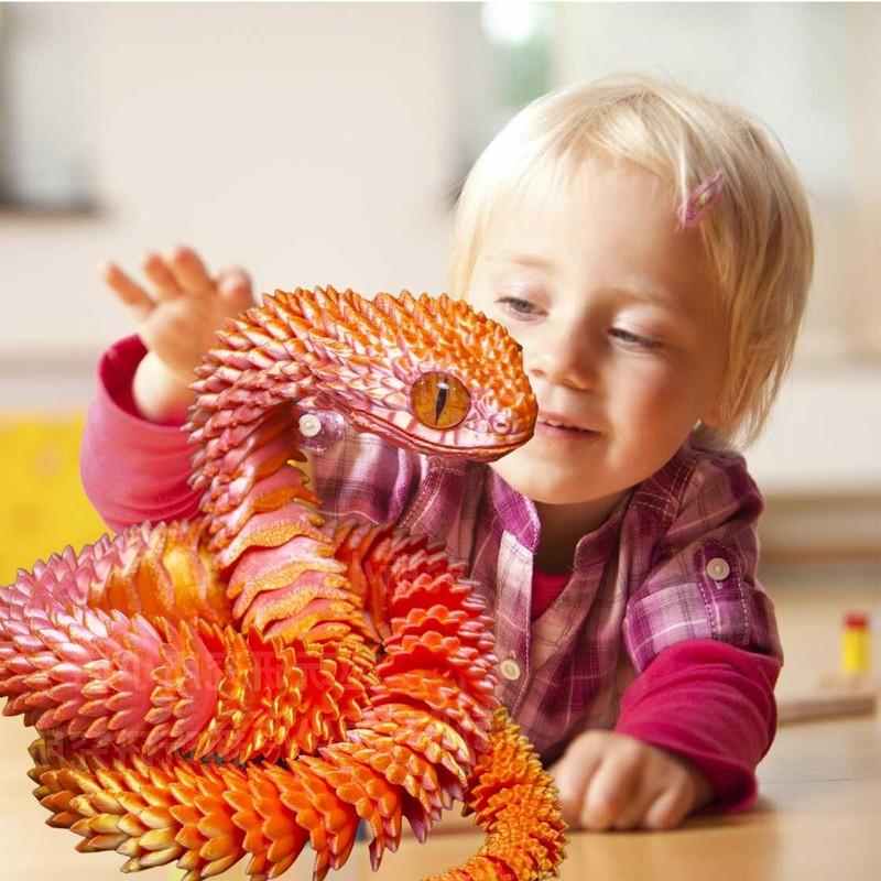 3d Printed Toys, 3d Printed Fidget Toy, 3d Printed Snake