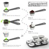 Reusable Capsules for Nespresso OriginalLine - 6pcs Refillable Coffee Pods,Stainless