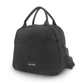 DingGreat The Black Lunch Bag is Suitable for All,Girls Lunch Bag Picnic Bag,Womens Work Lunch Bag Insulated Bag,Children's Lunch Bag,Portable Lunch Bag Food Bag Organiser Sports Bag