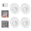 Self Adhesive Telescopic Rod Holder,Mounted-Free Shower Curtain Pole Support,No Drilling