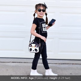 mibasies Toddler Purse for Little Girls Handbags Kids Age 3-8 Panda purse