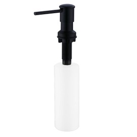 Fonveth Kitchen Soap Dispenser, Large Capacity 17 OZ Bottle, Built in Kitchen Sink Soap Dispenser and Modern Dish Soap Dispenser Matte Black