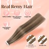 Elailite Tape in Hair Extensions Human Hair Thick Real Remy