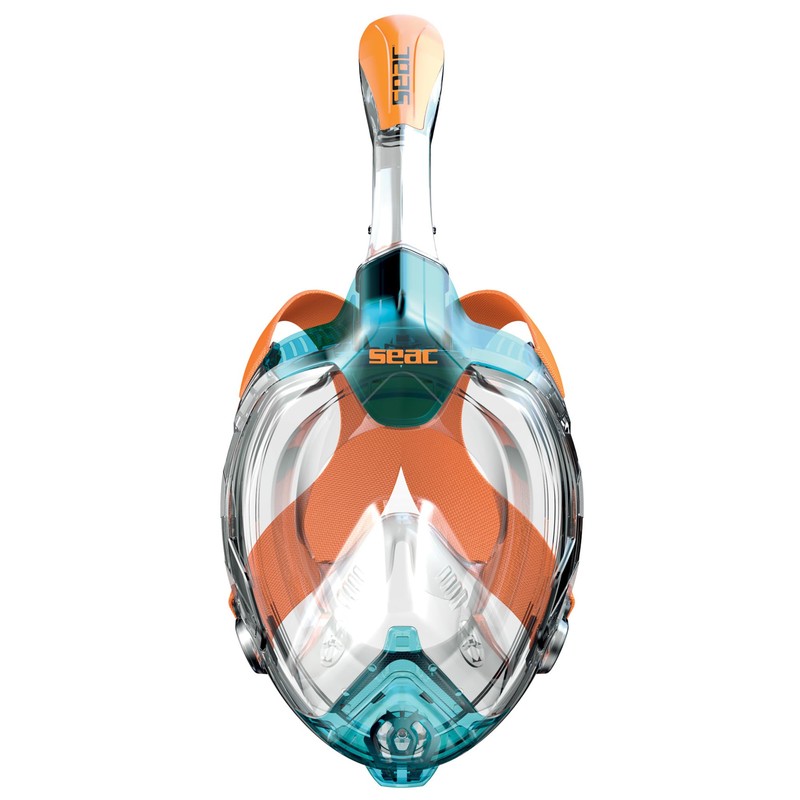Seac Libera Full Face Snorkeling Mask with Quick Release Buckles,