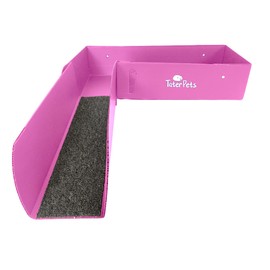 Corrugated Plastic Loft and Ramp for C&C Cage - for use with 13.8" Grids ONLY - use with Modular Grid Cages for Guinea Pigs and Other Small Pets (Pink)
