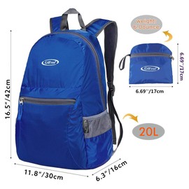 G4Free 20L Small Foldable Ultralight Waterproof Backpack for Camping Hiking Cycling Men Women