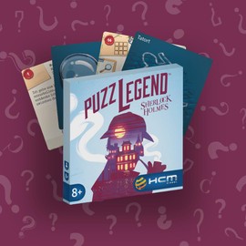 HCM Kinzel Puzzlegend Sherlock Holmes Card Game - Rediscover the Famous Detective Through Puzzles - Strategy Game for Detectives from 12 Years - 55217
