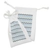 Ambesonne Blue Fabric Pouch Set of 2, Ocean Inspired Image