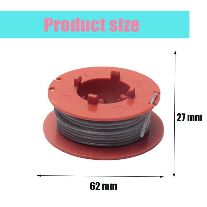 Grass Trimmer Spool, Replacement Thread Spool, Compatible with Bosch Art