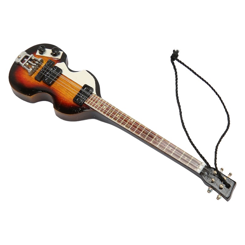 Miniature Electric Guitar Model Innovative Simulation Hand Crafted Wooden Guitar