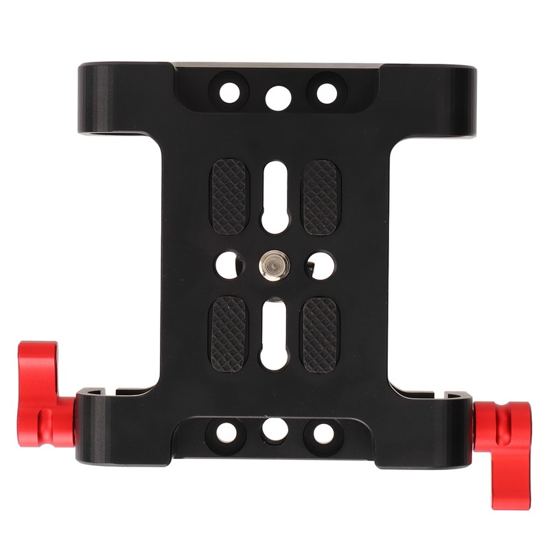 1/4in Camera Mounting Base Plate Aluminum Alloy 15mm Diameter DSLR
