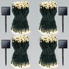 4 Pack Total 800 LED Solar Christmas Lights Outdoor, Solar