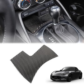 Hcilloend New Mazda Roadster RF ND Series 2016-2024 Center Console Storage Panel Center Console Storage Cover Carbon Fiber Easy Installation Installation Type Decorative Interior Parts Custom