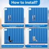 4-Pack Shipping Container Vents - Anodized Aluminum Louvered Vent Kit