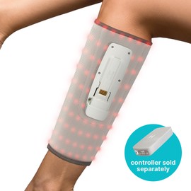 HoMedics Modulair Calf Support Compression Massage to Improve Blood Circulation and Muscle Relaxation, Ideal for Sports, 5 Hours Runtime, 4 Programmes, 5 Intensity Levels, 3 Heat Settings