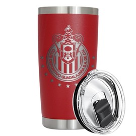 Termo Chivas Liga Mx Futbol Regalo Grabado laser Doble Pared Acero Inoxidable para Cafe Agua Cerveza Mantiene la Temperatura hasta 12hrs