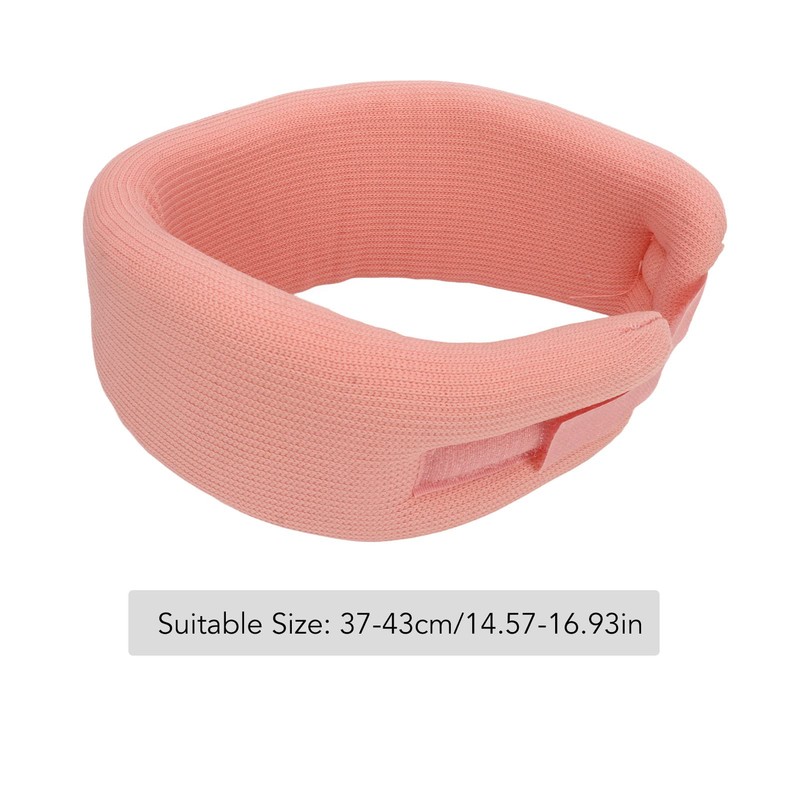 Weikeya Cervical Brace, Skin Friendly Adjustable Neck Brace Pink High