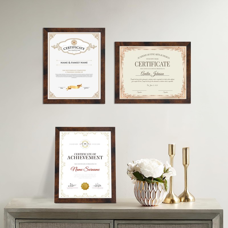 Wtrgas 1 Pack 8.5x11 Picture Frame for Tabletop and Wall,