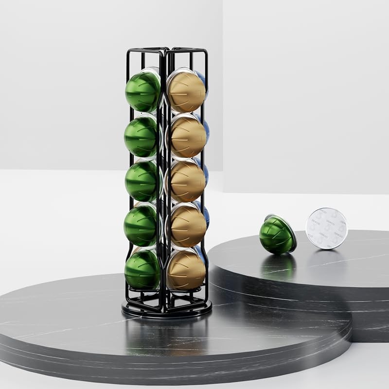 20 Vertuo Pods Coffee Pod Holder Compatible For Nespresso Vertuoline