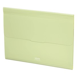 Kokuyo Novita Document File, Document File, Open Wide, A4, 6 Pockets, Leaf Green, F-NV950G