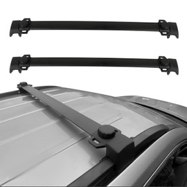 OCPTY Roof Rack Cross Bars Fit for Jeep Compass 2011 2012 2013 2014 2015 2016 Cargo Bars for Cargo Carrier Bag Luggage Kayak Canoe Bike Snowboard Skiboard,Fits Side Rails Models ONLY