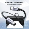 UGREEN USB B to C プリンターケーブル USBケーブル Type-C to Type-B