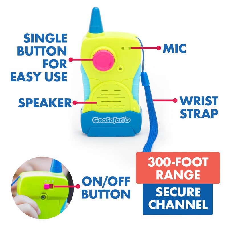 Educational Insights GeoSafari® Jr. My First Walkie Talkies, Preschool STEM