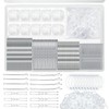 510PCS Silve Bobby Pins Hair Pins Kit with Hair Net,