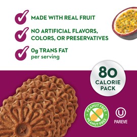 Reko Tea Fusions Waffle Cookies, Earl Grey & Passion Fruit - Individually Wrapped Single Serve Snack Packs - Thin Italian Pizzelles with No Artificial Flavors or Colors - 5 Cookies per Pack, Box of 12