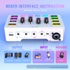 FIFINE Audio Interface with RGB Lights,Slider Fader for Podcast Streaming