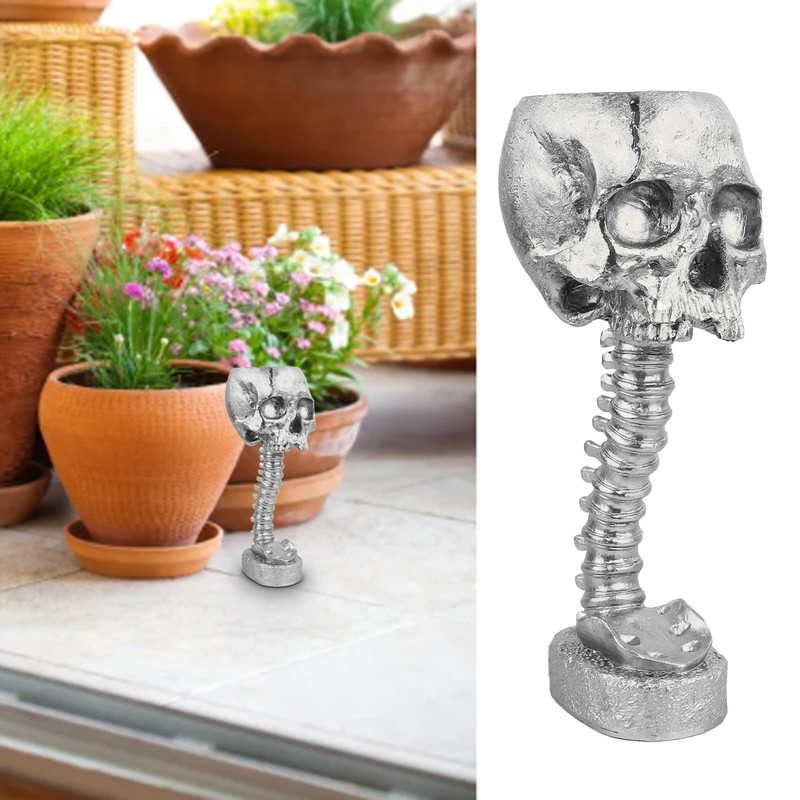 Skull Planter Spine Stand Set Innovative Exquisite Decorative Hand Painted